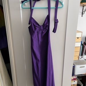 Who is she?! Pin up couture halter dress.